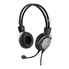 BLUESTORK MC201 Auriculares con Micrófono Flexible y Reducción de Ruido. Compatibles PC, Mac, Smartphone, Tablet. Conector 3.5mm.