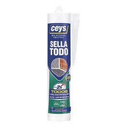 Ceys Sellatodo Transparente 280 ml - Silicona neutra universal para todos los materiales