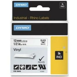 Cinta Laminada para Rotuladoras Rhino Dymo ID1-12 12 x 5,5 mm Negro Blanco Vinilo Autoadhesivas (5 Unidades) Cinta Laminada para Rotuladoras Rhino Dymo ID1-12 12 x 5,5 mm Negro Blanco Vinilo Autoadhesivas (5 Unidades)