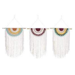 DKD Home Decor Decoración Colgante Boho Macramé Multicolor Blanco 1 x 95 x 50 cm (6 Unidades) Precio: 68.7900004. SKU: B17WMW7KEY