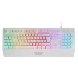 Ratón Gaming Mars Gaming MK124WES Blanco Qwerty Español