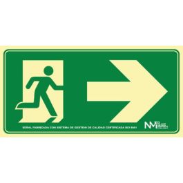 Archivo 2000 Señal Salida Emergencia Derecha 6170-16H VE Homologada PVC Verde 320x160mm Precio: 13.78999974. SKU: B1DMDX5TWA