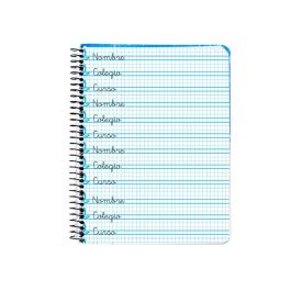 Cuaderno Espiral Liderpapel Folio Pautaguia Tapa Blanda 80H 75 gr Cuadro Pautado 4 mm Colores Surtidos 8 unidades