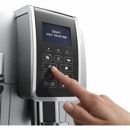 De'Longhi ECAM 350.35.SB Cafetera Superautomática Dinamica, Pantalla Táctil Gráfica, 4 Recetas de Café, Granos 300g, Plata