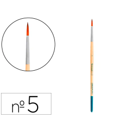 Liderpapel Pincel nº 5 Punta Redonda Pelo Sintético Certificado FSC para Acrílica, Acuarela y Gouache Precio: 19.8682. SKU: B1BFAHS3YG
