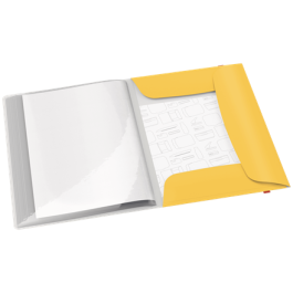 Carpeta Fundas (Tarifario) Leitz Cosy Plus Pp Flexible A4 20 F. Amarillo