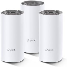 TP-Link Sistema Mesh WiFi Deco E4 Pack 3 Unidades, 1200 Mbps, Doble Banda 2.4GHz 5GHz, Cobertura hasta 370m², Roaming Continuo