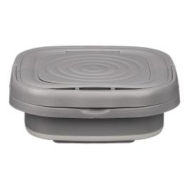 ARGON Lavadora Portatil Plegable Negro 30x30x12 cm con Asa Levantada hasta 42 cm (Set de 4)