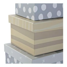 Juego de Cajas Decorativas DKD Home Decor Multicolor Cartón Infantil León 41 x 28 x 18,5 cm 6 Piezas