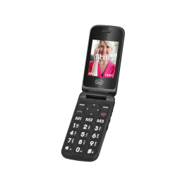 Trevi Flex Plus 55 Teléfono Móvil con Tapa para Personas Mayores, Pantalla 2.4" (6.1cm), Batería 800 mAh, SIM Única, Negro Precio: 41.50000041. SKU: B19HBPWH52