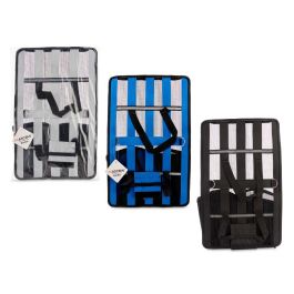 Transportín de Malla Pequeño Mascow 35x56 cm, Azul/Gris/Negro (6 Unidades) Transportín de Malla Pequeño Mascow 35x56 cm, Azul/Gris/Negro (6 Unidades)
