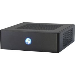 Inter-Tech 601 ITX Caja PC Escritorio ITX Negro con Fuente de Alimentación 60W para Hogar/Oficina