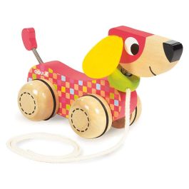 Diset Perro Arrastre De Madera para Bebés +1 Año