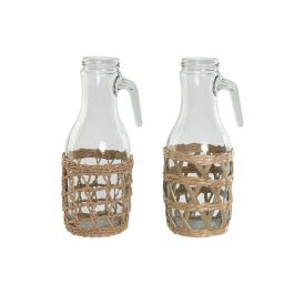 Jarra Home ESPRIT Natural Cristal Fibra (2 Unidades) Jarra Home ESPRIT Natural Cristal Fibra (2 Unidades)