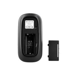 Raton Q-Connect Optico Inalambrico Silencioso Dpi 800-1200-1600 Pilas Aaa Negro