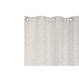 DKD Home Decor Cortina Tradicional Beige Poliester 260 x 260 x 140 cm Jaquard 8 Anillas
