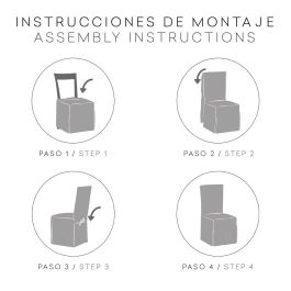Funda para Silla Eysa TURIN Mostaza 40 x 135 x 45 cm 2 Unidades Funda para Silla Eysa TURIN Mostaza 40 x 135 x 45 cm 2 Unidades