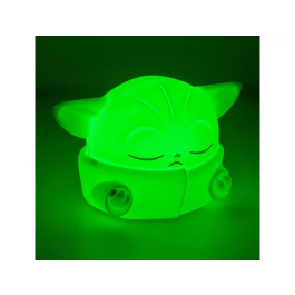 Wondee Lámpara Mandaloriano Grogu (Baby Yoda) de Silicona, Luz Nocturna Suave y Táctil