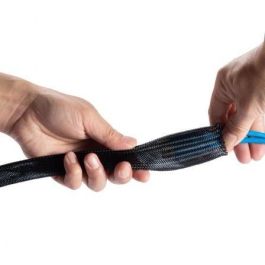 Aisens Organizador de Cable En Espiral 20 mm Negro 1.0M - Flexible, Poliéster, Expansible