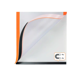 Nobo Marco Porta Anuncios Magnético Autoadhesivo DIN A3 Naranja Pack 2 Unidades
