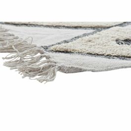 DKD Home Decor Alfombra Moderna con Diseño Geométrico de Rombos Color Beige 230 x 160 cm, Mezcla de Algodón y Poliéster, 1500 gsm DKD Home Decor Alfombra Moderna con Diseño Geométrico de Rombos Color Beige 230 x 160 cm, Mezcla de Algodón y Poliéster, 1500 gsm