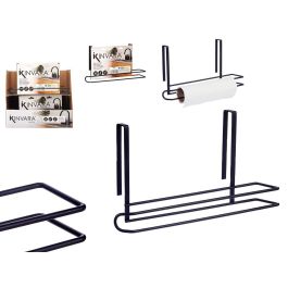 Soporte para rollo de cocina Kinvara, negro metal, 34x17x10 cm (8 Unidades) Precio: 39.95000009. SKU: B1G7W2XT7J