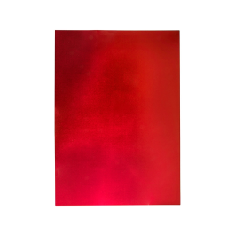 Liderpapel Goma eva 50x70 cm espesor 2 mm metalizada rojo