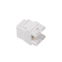Lanberg KSUA-1000 Conector Keystone RJ45 Cat.6A UTP Hembra, Cable 22/26 AWG, Tipo Plano, Color Blanco Precio: 4.58999948. SKU: S5609310