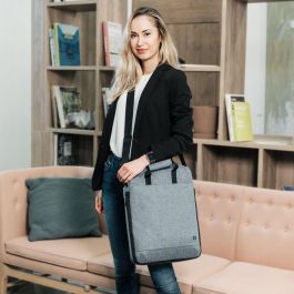 Dicota Eco MOTION Bolsa Tote Convertible Mochila para Portátil 13-15.6" Tablet 12.9" RPET Reciclado Resistente Agua Blue Denim