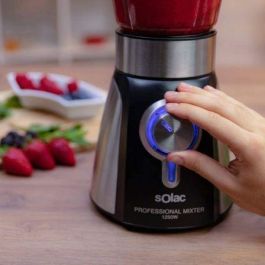BATIDORA DE VASO SOLAC BV5723 PROFESSIONAL MIXTER - 1250W - 5 VELOCIDADES+TURBO - JARRA CRISTAL 1.5L - PICA HIELO - FULL INOX - PIES ANTIDESLIZANTES