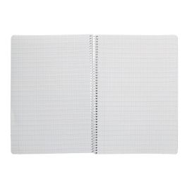 Cuaderno Espiral Liderpapel Din A4 Pautaguia Tapa Dura 80H 90 gr Cuadro Pautado 3 mm Color Lila 5 unidades