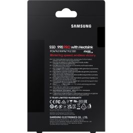 Samsung 990 PRO M.2 NVMe SSD 2TB PCIe 4.0 con Disipador de Calor 7450 MB/s Lectura para PC