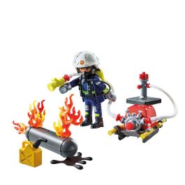 Playmobil Bombero Con Bomba De Agua Action Heroes 71826 Juguete +4 Años
