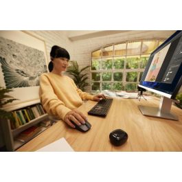 HP 715 Ratón Recargable Multidispositivo Ambidextro con Botones Programables, 90 Días Batería y Sensor Track-on-Glass