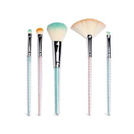 Magic Studio Set de Brochas de Maquillaje Sweet Pastel 5 pz con Cerdas Suaves para Acabado Profesional