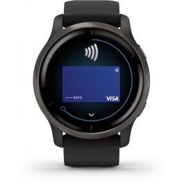 Garmin Venu 2 Smartwatch GPS 45mm, Reloj Inteligente Fitness con Música, Pagos y Monitor de Salud, Color Negro