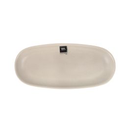 La Mediterranea Fuente Oval Cerámica para Servir Alerre, 25.8 cm de Largo x 11.9 cm de Ancho x 2.5 cm de Alto (24 Unidades)