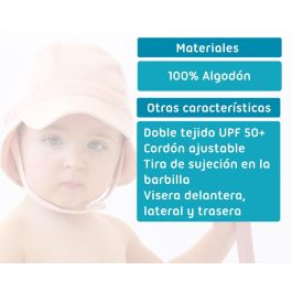 Gorro de Bebé Protección Upf 50+ Rosa Gorro de Bebé Protección Upf 50+ Rosa