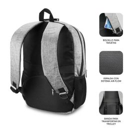 SUBBLIM Mochila Portatil Urban Lock Backpack 16" Grey SUBBLIM Mochila Portatil Urban Lock Backpack 16" Grey