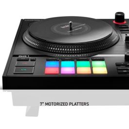 HERCULES DJCONTROL INPULSE T7 - Controladora DJ motorizada de dos decks en color negro