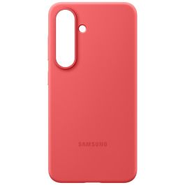Samsung Funda Silicona Galaxy S25 Roja Original, Protección Resistente a Golpes y Rayones, Material Reciclado