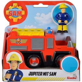 Mini vehículo Sam el Bombero - SILVERTORN - Camión Júpiter - Figura articulada incluida - A partir de 3 años Mini vehículo Sam el Bombero - SILVERTORN - Camión Júpiter - Figura articulada incluida - A partir de 3 años
