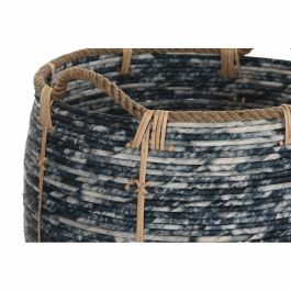 Cesta Boho DKD Home Decor Negro Blanco 52 x 60 x 52 cm Set de 3 Cesta Boho DKD Home Decor Negro Blanco 52 x 60 x 52 cm Set de 3