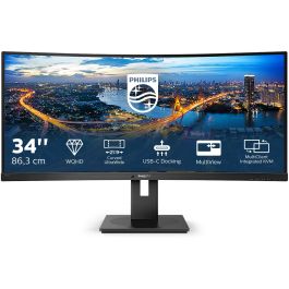Philips Monitor 346B1C/00 34" (86,4cm) 3440x1440 UWQHD Curvo 100Hz USB-C Altavoces Negro