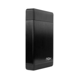NOX NXLITEHDD35 Carcasa de disco duro/SSD 3.5" Negro USB 3.0 Aluminio