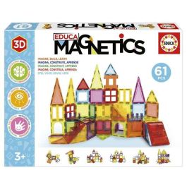 Educa Borrás Juego Magnetics 61 PCS 20024 - Juego de Construcción Magnético con Piezas Translúcidas de Colores Precio: 34.98999955. SKU: B1KFTDP9QM
