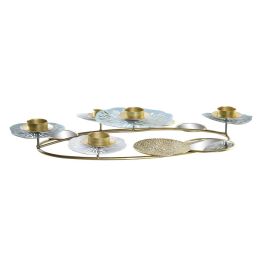 Candelabro Oriental DKD Home Decor Dorado Verde Menta 33 x 8 x 54 cm Precio: 27.76466. SKU: S3032197