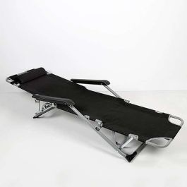 Tumbona reclinable con cojín poliester aktive 177x47x34/85 cm Tumbona reclinable con cojín poliester aktive 177x47x34/85 cm
