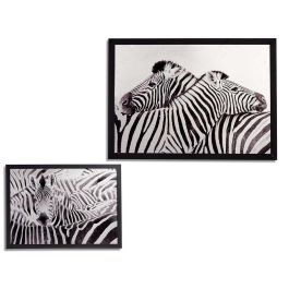 Cuadro Efecto Aluminio Cebra Surtidos 77X107Cm Giftdecor (4 Unidades) Precio: 201.99954049. SKU: B1239X2YFT