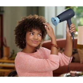 Philips BHD360 Secador de Pelo 2100W Iónico ThermoProtect Serie 3000 con Boquilla, Difusor, 6 Ajustes de Calor/Velocidad y Aire Frío Azul